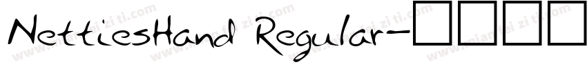 NettiesHand Regular字体转换